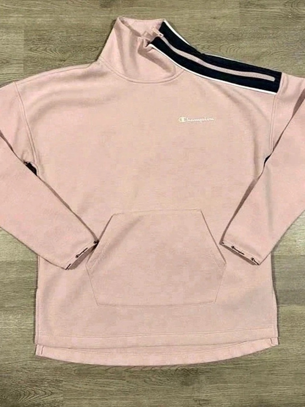 Champion Sport Zip Mock Neck Pullover Pink XS
